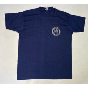 VINTAGE Dade County School Maintenance T-shirt Men XL Blue USA 90s Single Stitch